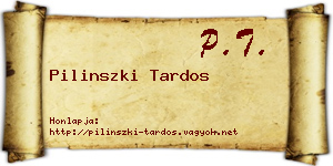 Pilinszki Tardos névjegykártya
